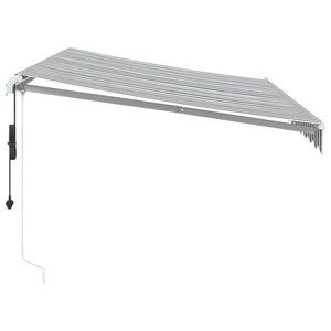 Automatische Markise Anthrazit & Weiß 350x250 cm