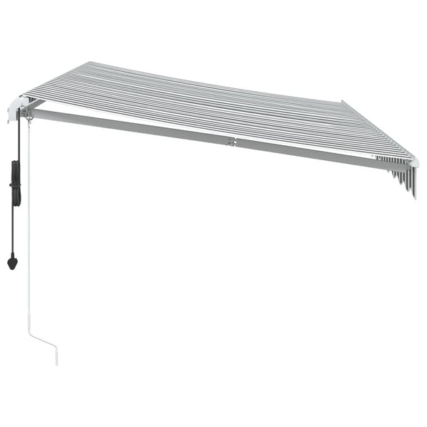 Automatische Markise Anthrazit & Weiß 350x250 cm