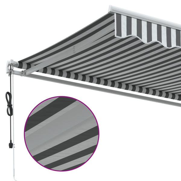 Automatische Markise Anthrazit & Weiß 350x250 cm