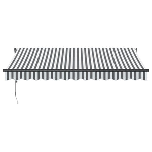 Automatische Markise Anthrazit & Weiß 350x250 cm