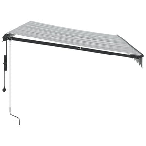 Automatische Markise Anthrazit & Weiß 350x250 cm