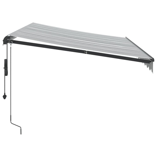 Automatische Markise Anthrazit & Weiß 350x250 cm