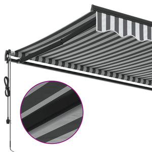 Automatische Markise Anthrazit & Weiß 350x250 cm