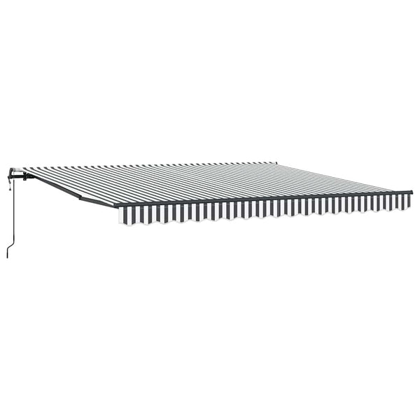 Automatische Markise Anthrazit & Weiß 400x300 cm