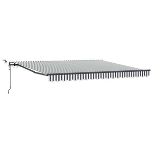 Automatische LED Markise Anthrazit & Weiß 400x300 cm