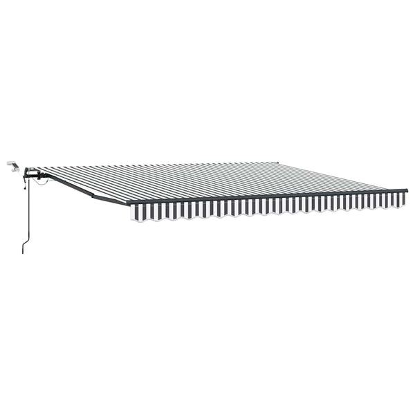 Automatische LED Markise Anthrazit & Weiß 400x300 cm