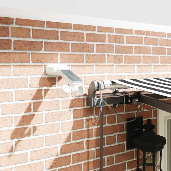 Automatische LED Markise Anthrazit & Weiß 400x300 cm