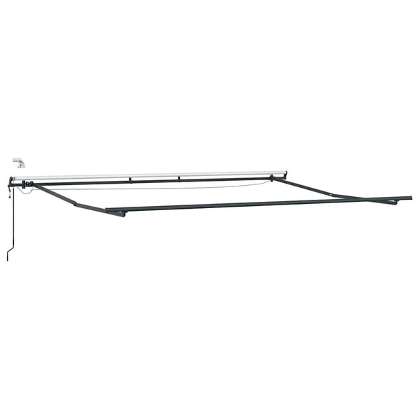 Automatische LED Markise Anthrazit & Weiß 400x300 cm