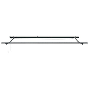 Automatische LED Markise Anthrazit & Weiß 400x300 cm