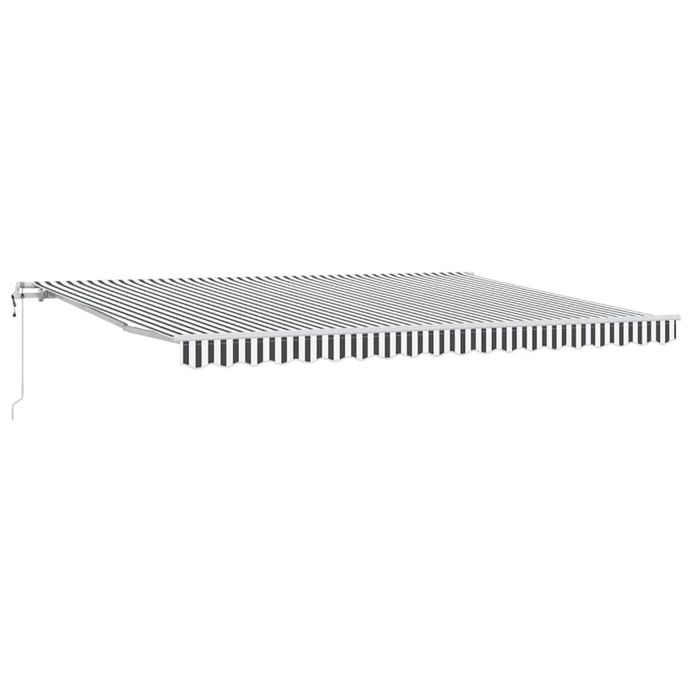 Automatische Markise Anthrazit & Weiß 450x300 cm