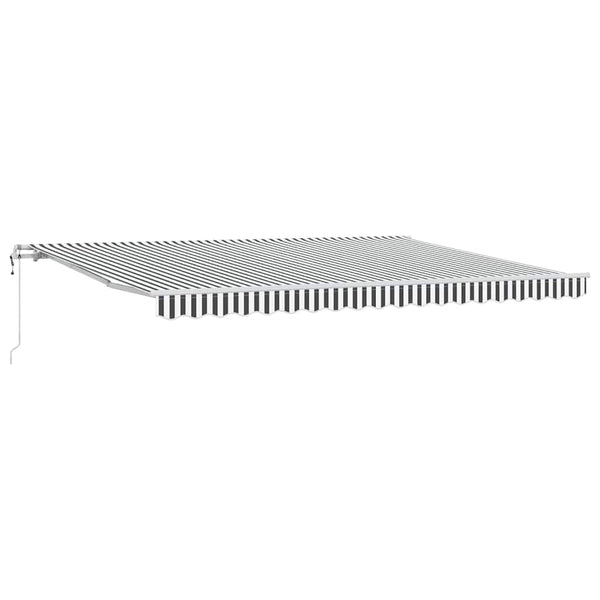 Automatische Markise Anthrazit & Weiß 450x300 cm