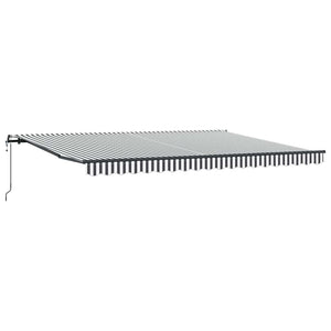 Automatische Markise Anthrazit & Weiß 450x300 cm