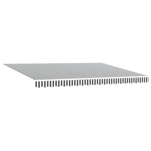 Automatische LED Markise, Anthrazit & Weiß, 450x300 cm