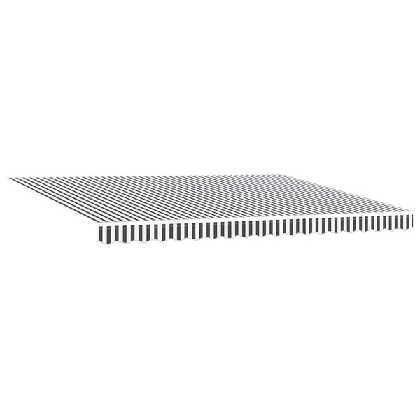 Automatische LED Markise, Anthrazit & Weiß, 450x300 cm