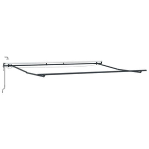 Automatische LED Markise, Anthrazit & Weiß, 450x300 cm