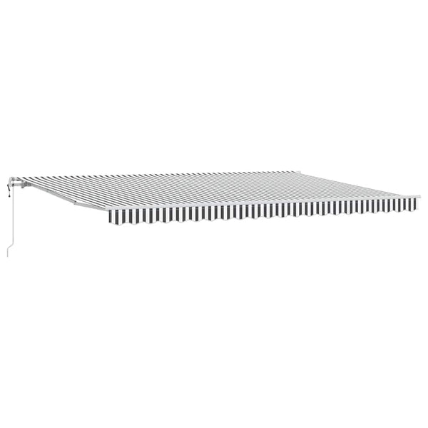Automatische Markise Anthrazit & Weiß 500x300 cm