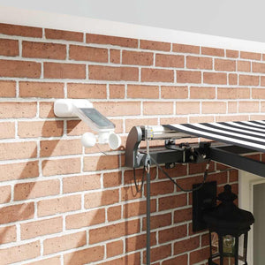 Automatische LED Markise Anthrazit & Weiß 500x300 cm
