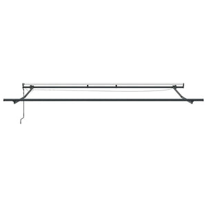 Automatische LED Markise Anthrazit & Weiß 500x300 cm