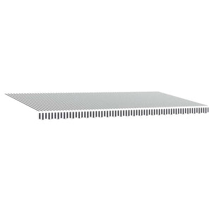 Automatische Einziehbare Markise 600x300 cm Anthrazit/Weiß