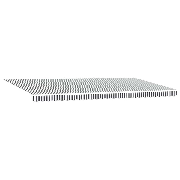 Automatische Einziehbare Markise 600x300 cm Anthrazit/Weiß