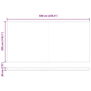 Automatische Markise Anthrazit & Weiß 600x300 cm