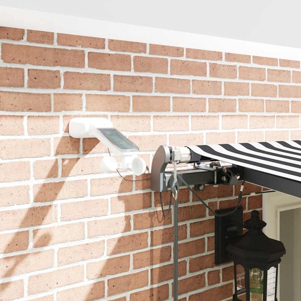 Automatische LED Markise 600x300 cm Anthrazit & Weiß