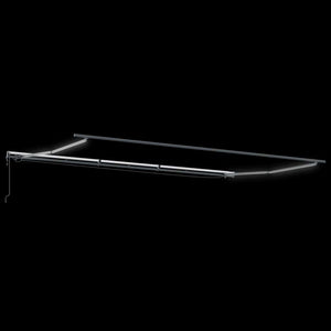 Automatische LED Markise 600x300 cm Anthrazit & Weiß
