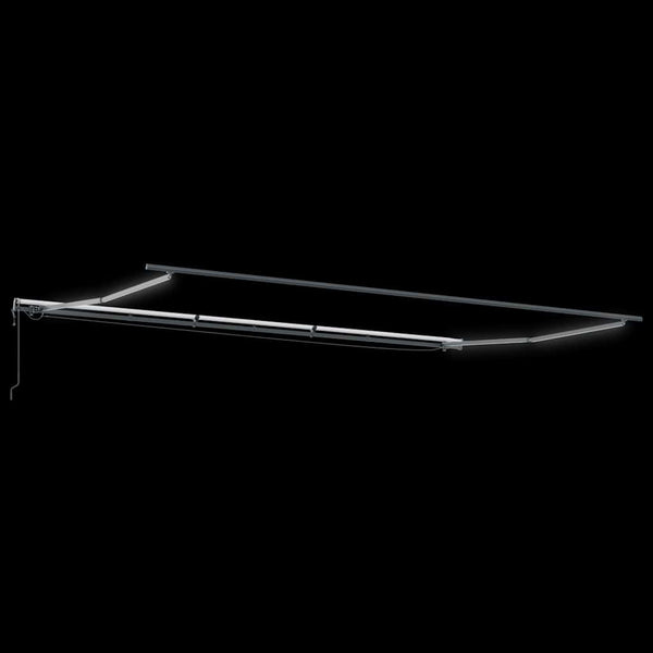 Automatische LED Markise 600x300 cm Anthrazit & Weiß