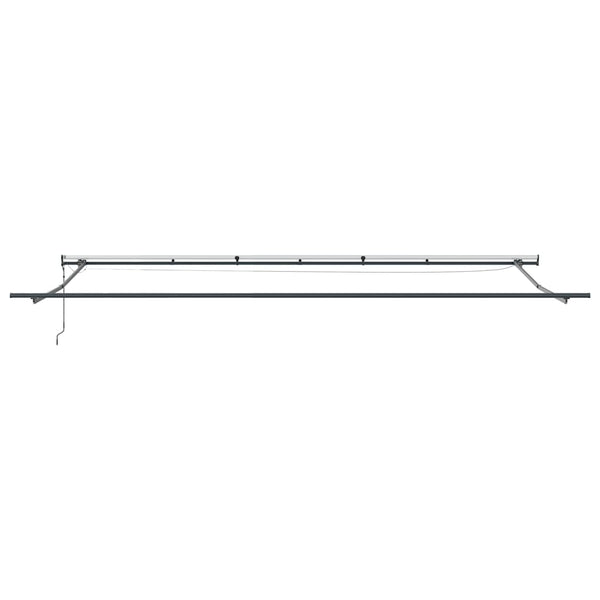 Automatische LED Markise 600x300 cm Anthrazit & Weiß