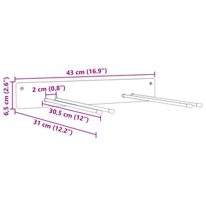 Gerätehalter Wandmontage, 2er Set