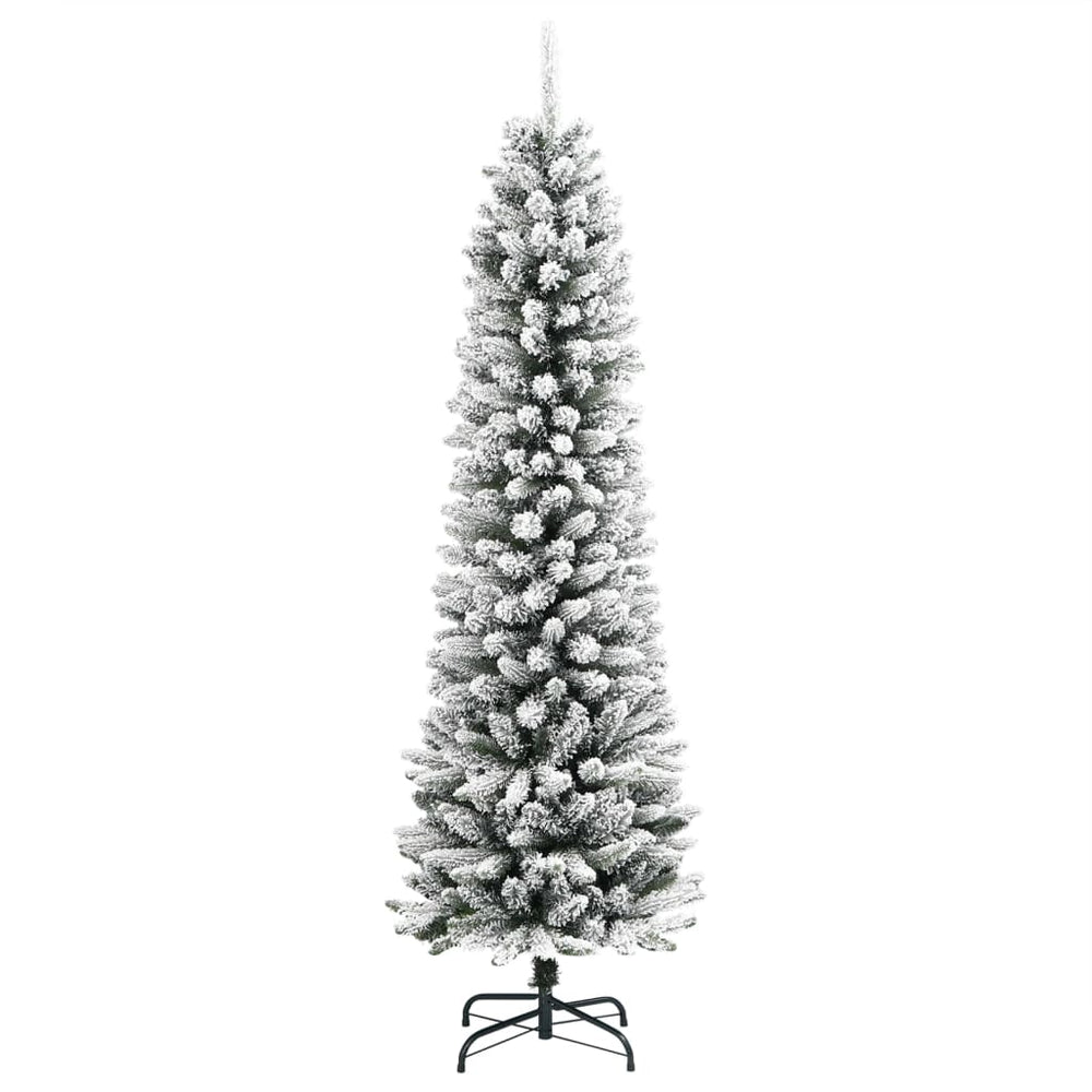 Schlanker, beschneiter Weihnachtsbaum, 150 cm