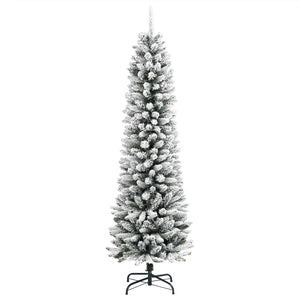 Schlanker, beschneiter Weihnachtsbaum, 150 cm