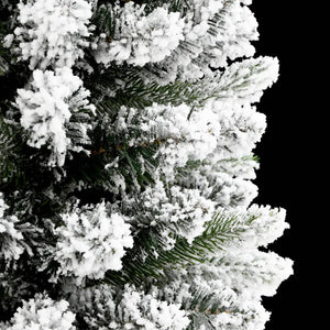 Schlanker, beschneiter Weihnachtsbaum, 150 cm