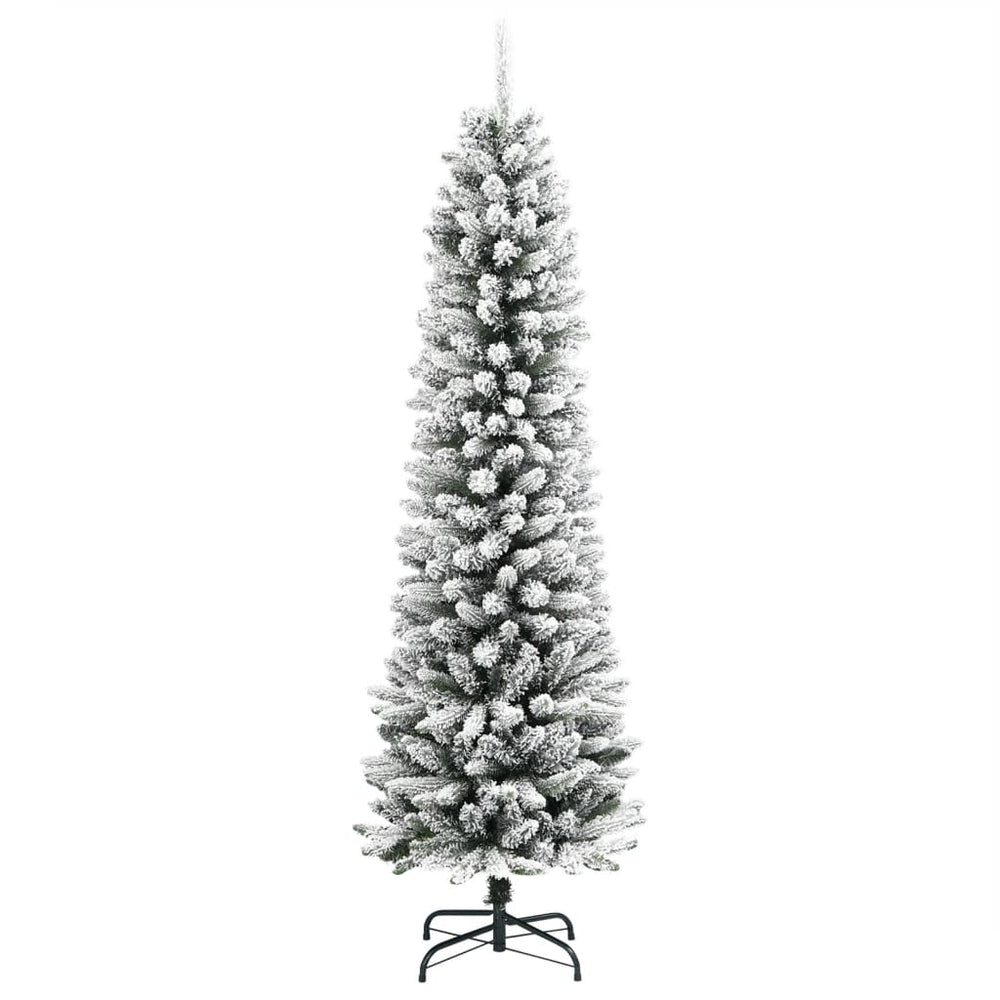 Schlanker, beschneiter Weihnachtsbaum, 180 cm