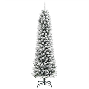 Schlanker, beschneiter Weihnachtsbaum, 180 cm