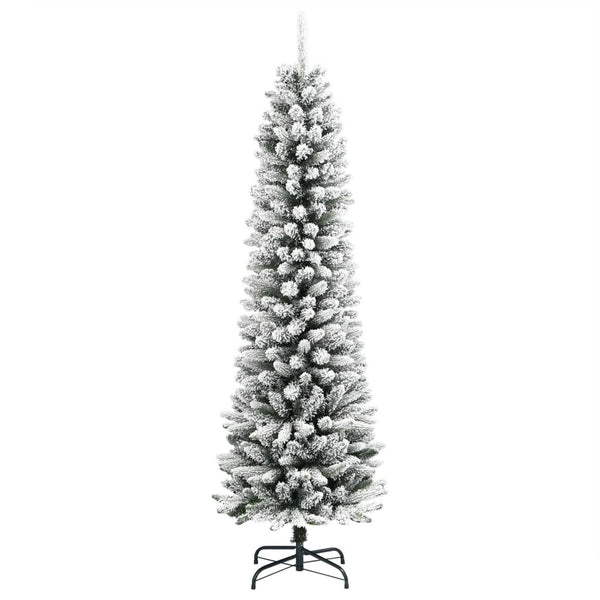 Schlanker, beschneiter Weihnachtsbaum, 180 cm
