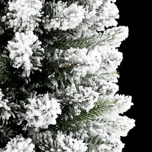 Schlanker, beschneiter Weihnachtsbaum, 180 cm