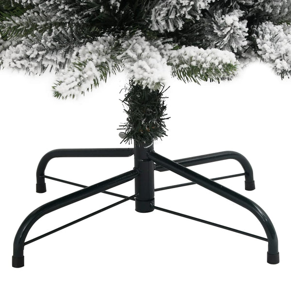 Schlanker, künstlicher Weihnachtsbaum mit Schnee, 240cm