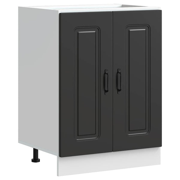 Spülenunterschrank Kalmar Schwarz 60 cm