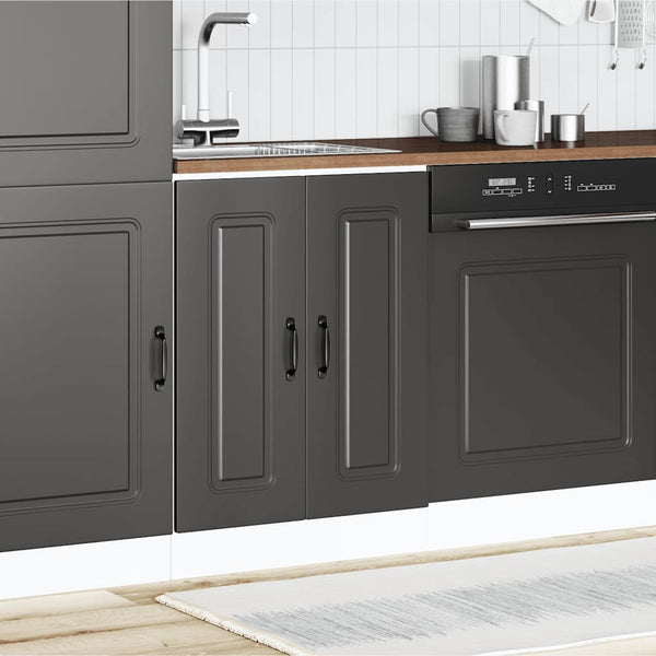 Spülenunterschrank Kalmar Schwarz 60 cm