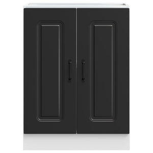 Spülenunterschrank Kalmar Schwarz 60 cm
