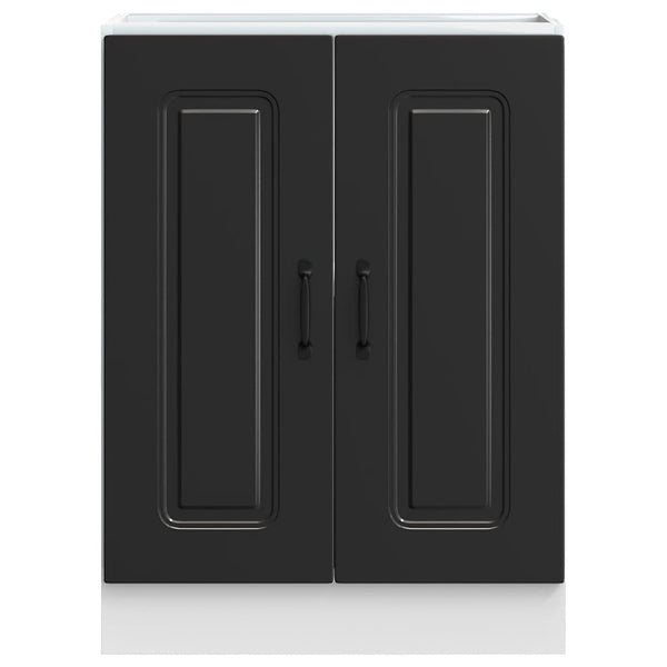 Spülenunterschrank Kalmar Schwarz 60 cm