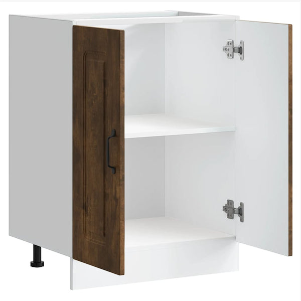 Spülenunterschrank Räuchereiche 60 cm