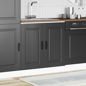 Spülenunterschrank Schwarz 80 cm