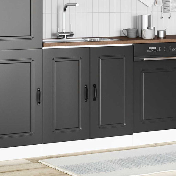 Spülenunterschrank Schwarz 80 cm