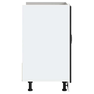 Spülenunterschrank Schwarz 80 cm