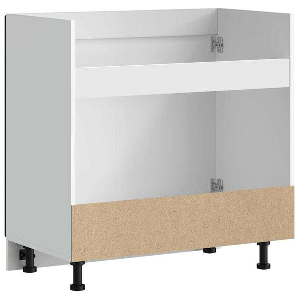 Spülenunterschrank Schwarz 80 cm