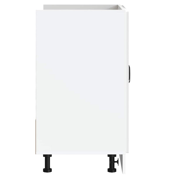Spülenunterschrank Hochglanz Weiß 80 cm