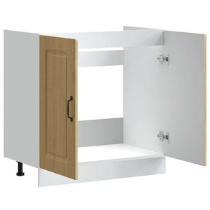 Spülenunterschrank Sonoma-Eiche 80 cm