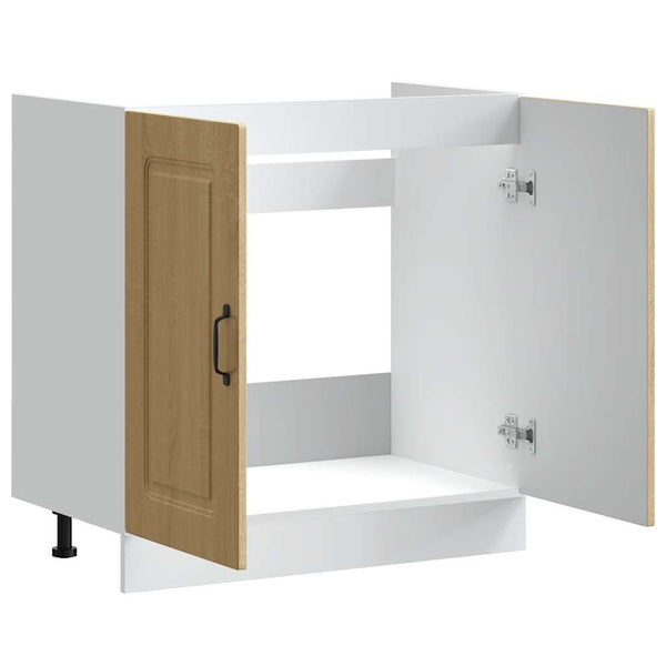 Spülenunterschrank Sonoma-Eiche 80 cm